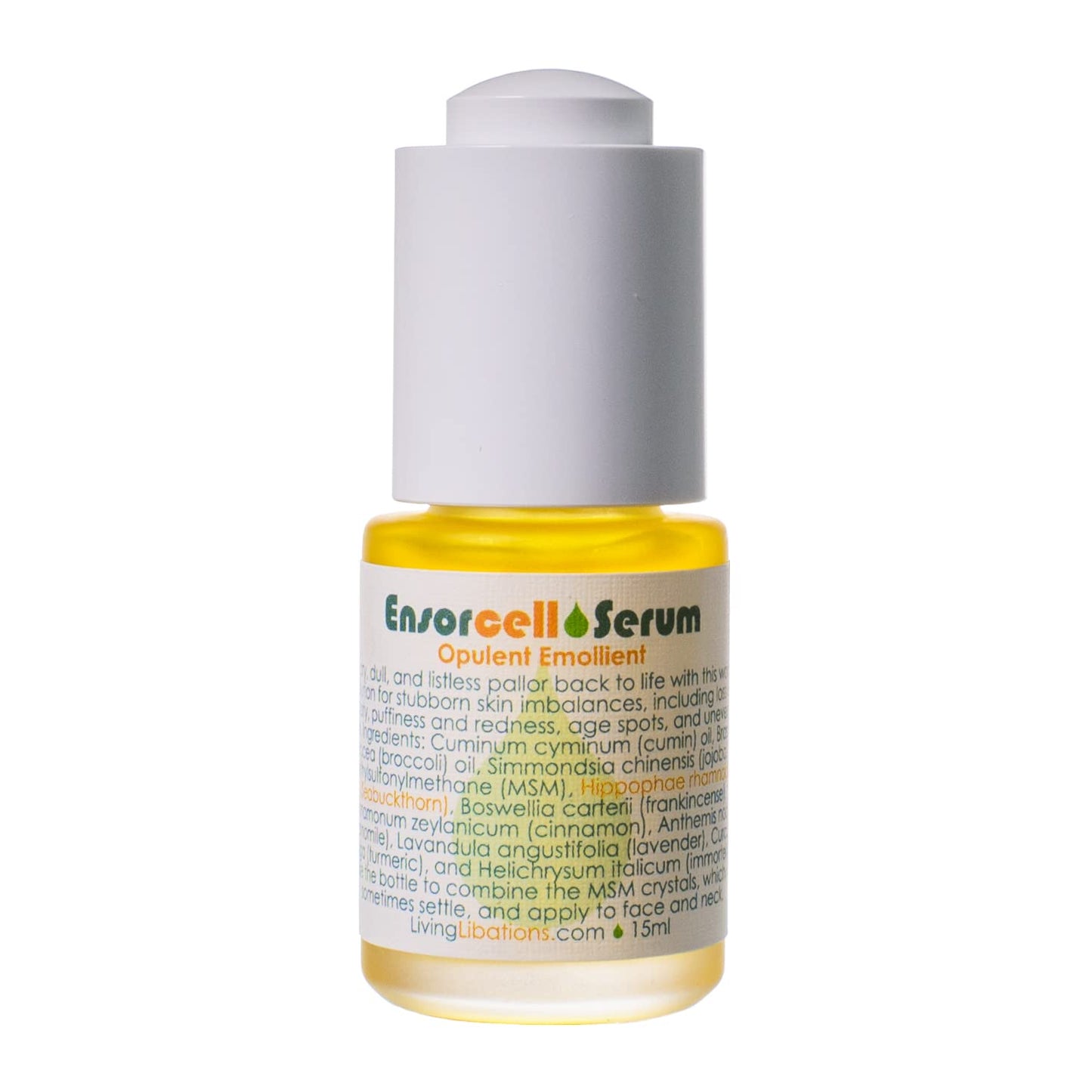 Living Libations - Organic Rejuvenating Ensorcell Face Serum | Natural, Plant-Based, Clean Beauty (.5 fl oz | 15 ml) Beauty & Personal Care LIVING LIBATIONS