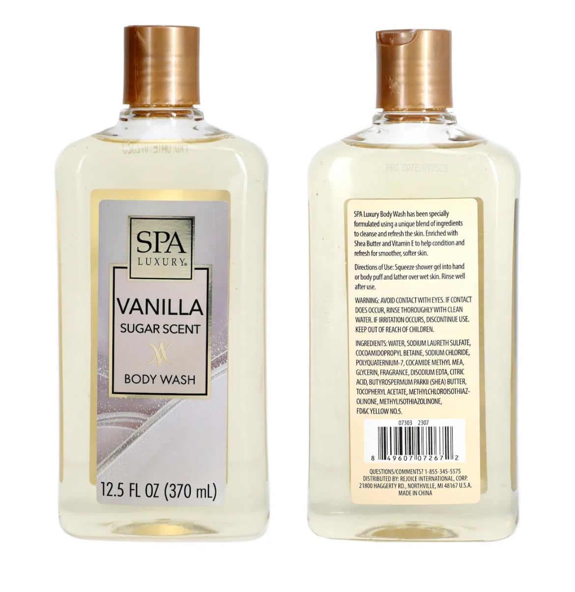 Spa Luxury Vanilla Sugar Scent Body Wash 12.5 Fl Oz Beauty & Personal Care Spa Luxury