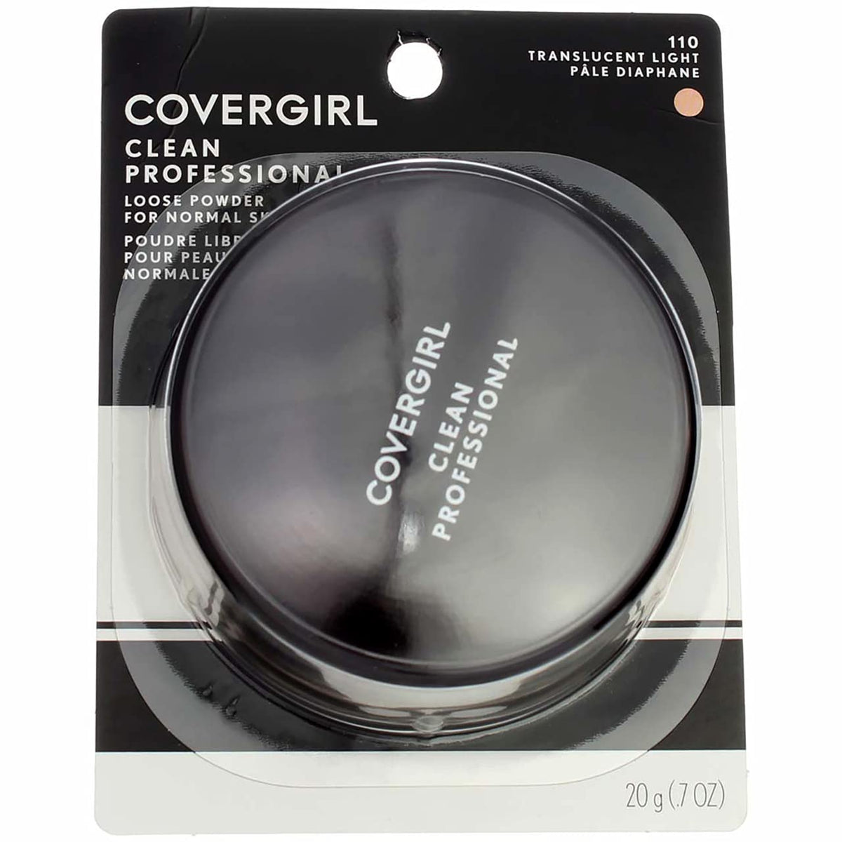 CoverGirl Professional Loose Powder, Translucent Light [110] 0.70 oz (Pack of 4)