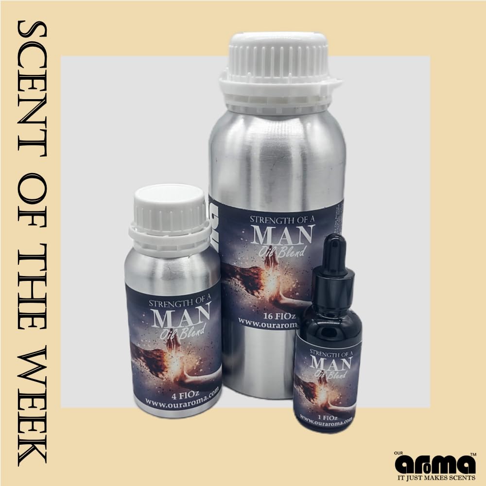 Our Aroma Scent of a Man Lujo Collection Scent Blend Oil - Fresh and Woodsy Scent - Men's Cologne Scent (8 FlOz) Beauty & Personal Care Our Aroma