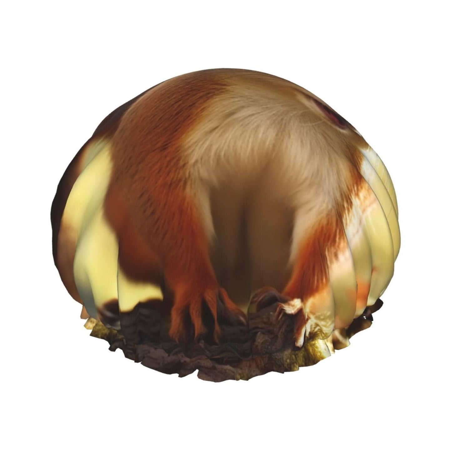 Funny Squirrel Shower Cap for Women Men Large Reusable Shower Bonnet Double-Layer Waterproof Bath Caps Elastic Band Hair Hat for All Hairstyles Beauty and Personal Care BWLHJKE