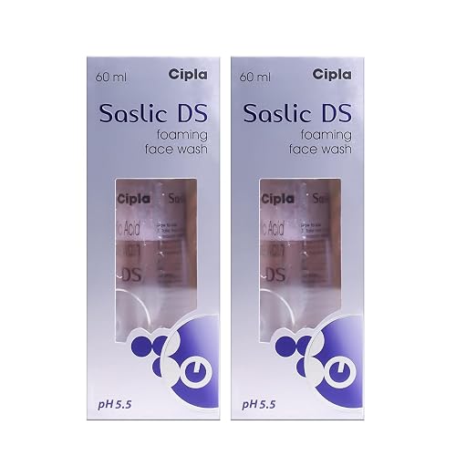 Cipla Sas_lic DS Foaming Face Wash (60ml) (pack of 2) Beauty & Personal Care Cipla