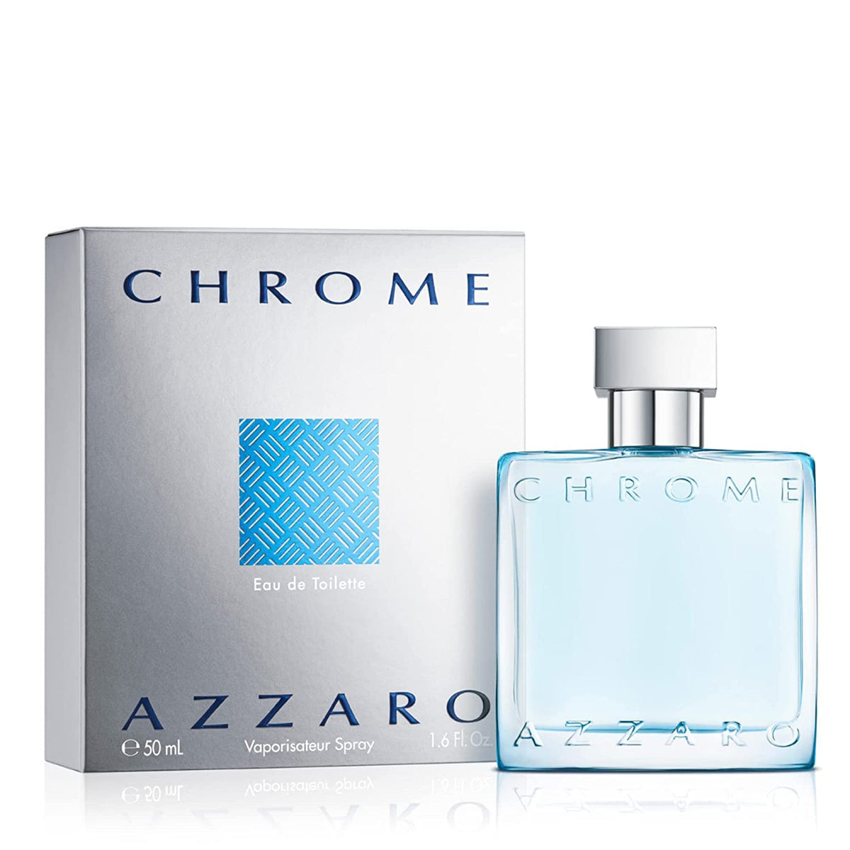 Azzaro Chrome Eau de Toilette Fresh Aquatic Men's Cologne - 1.6 Fl Oz