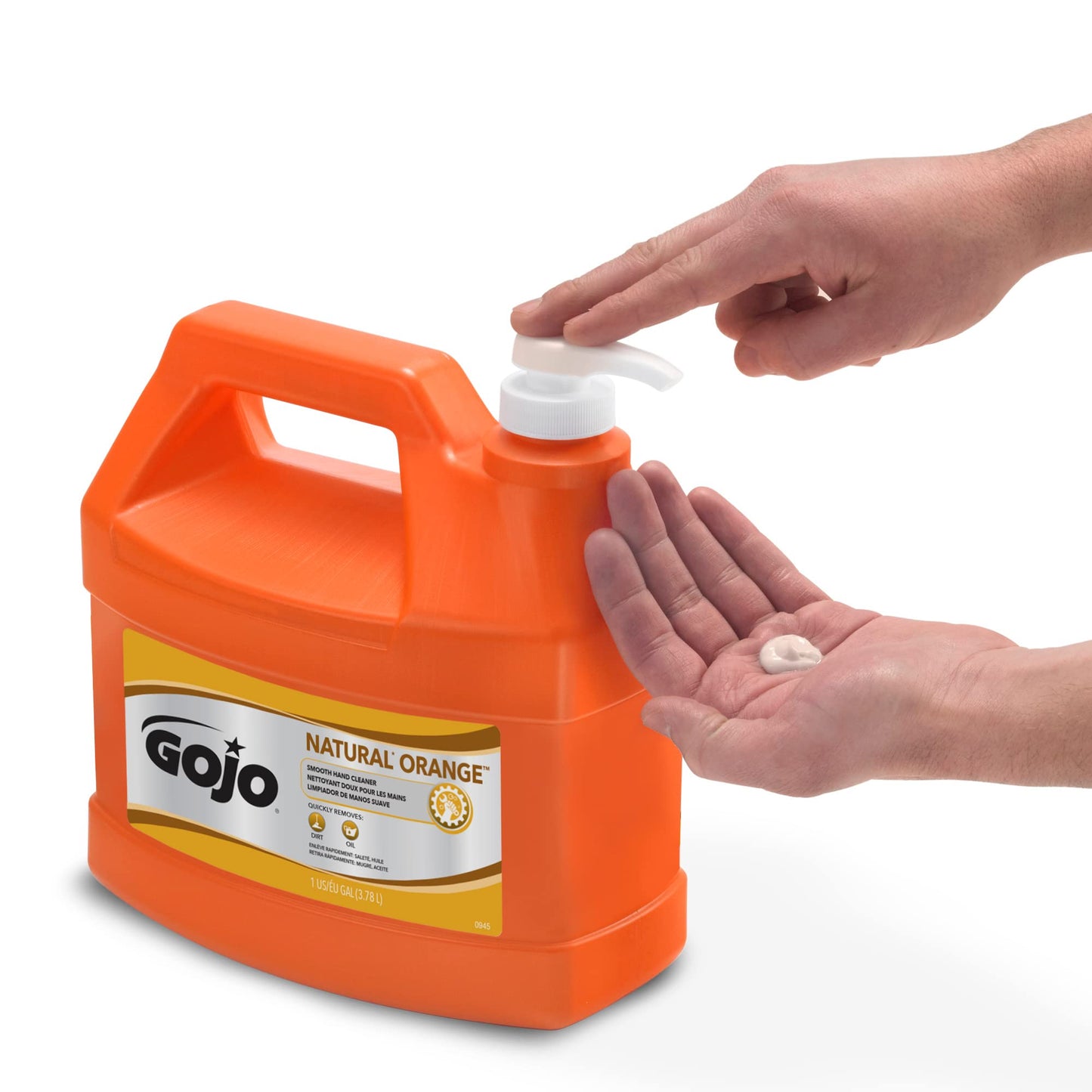 GOJO Natural Orange Liquid Hand Soap, Orange Citrus Scent, 128 oz. (0945-04) Beauty & Personal Care GOJO