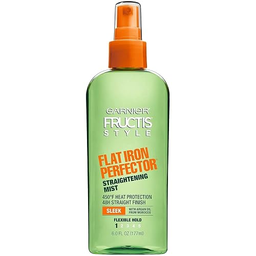 Garnier Fructis Style Sleek & Shine Flat Iron Perfector Straightening Mist 6 oz (Pack of 2) Beauty & Personal Care Garnier