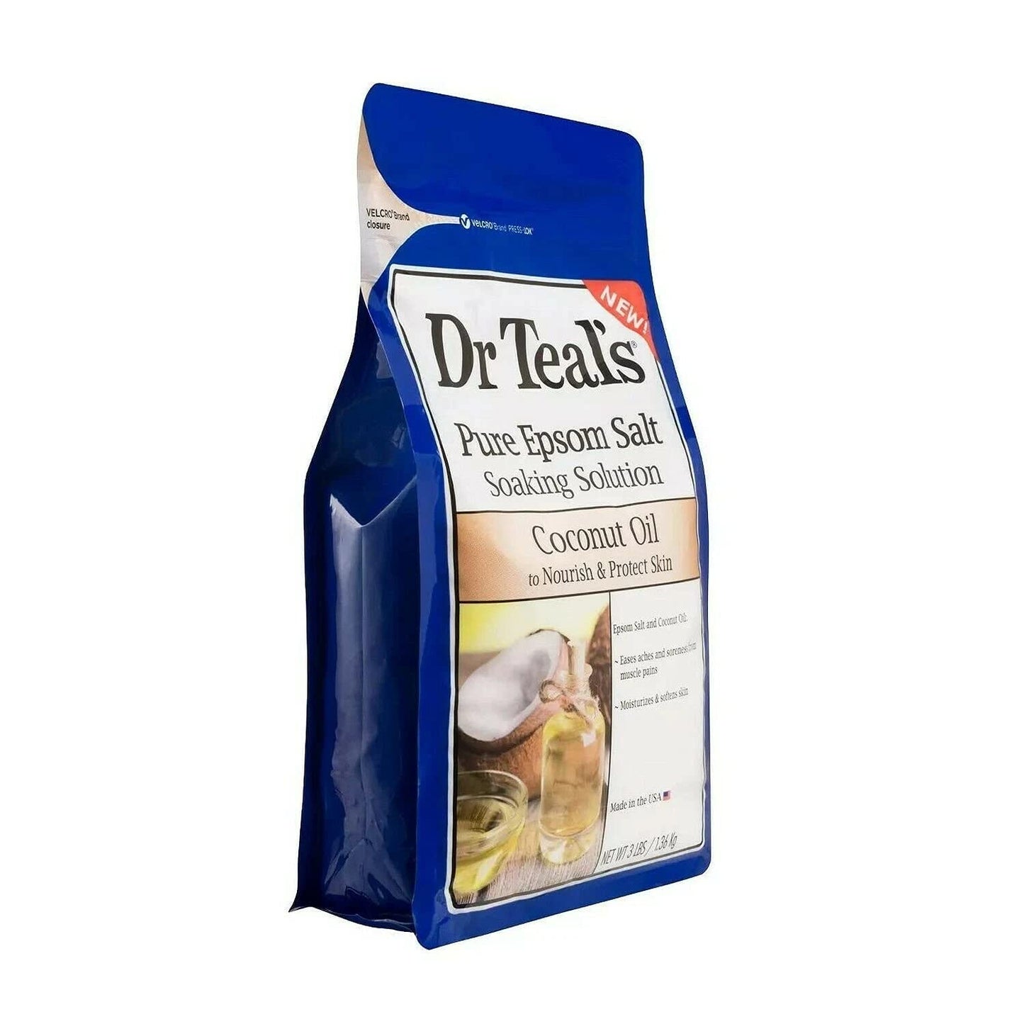 Dr Teals Coconut Oil Soaking Solution Mothers Day Gift Set (2 Pack, 3 lb. ea.) - Essential Oils Nourish & Protect Dry, Damaged Skin - Relieve Stress Beauty and Personal Care Dr Teal's