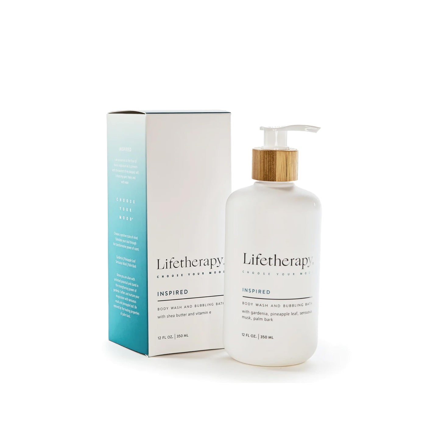 Lifetherapy 3-in-1 Body Wash Bubble Bath & Hand Wash - Inspired | Clean Skin-Loving Formula | Vegan & Gluten Free | Nourishing & Revitalizing | Free Beauty & Personal Care Lifetherapy