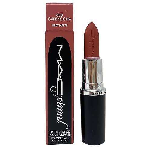 MAC Cosmetics M.A.Cximal Matte Lipstick - 683 Cafe Mocha (Mauvey pinky nude) 0.12 oz / 3.5g Beauty & Personal Care MAC