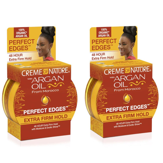 Creme Of Nature Argan Oil Perfect Edges Extra Hold 2.25 Ounce (66ml) (2 Pack) Beauty & Personal Care Creme of Nature