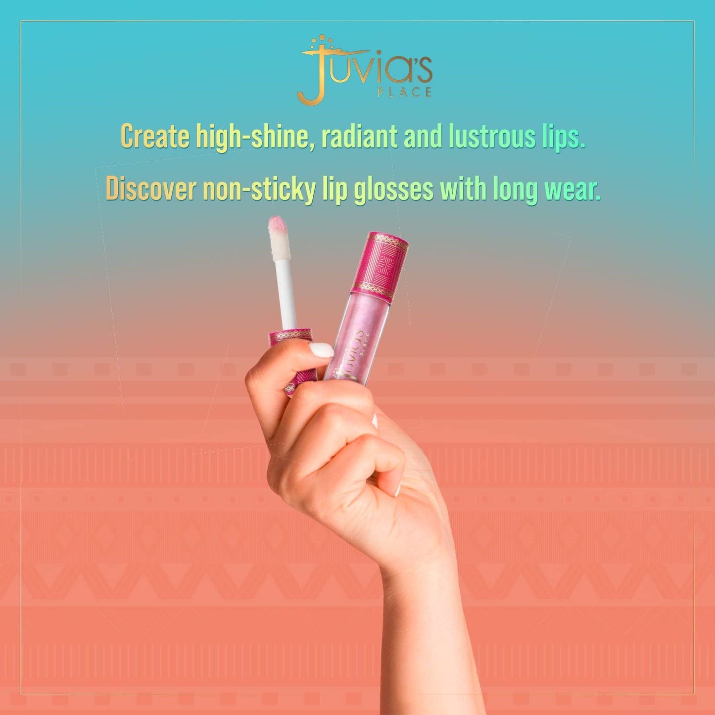 Juvia's Place Lip Gloss So Glazed - Clear, Pink Shimmer, 16 oz, Plump, Glides on Richly Glossy and Smooth, Long Lasting Non-Sticky Luscious High Shine Beauty & Personal Care Juvia's Place