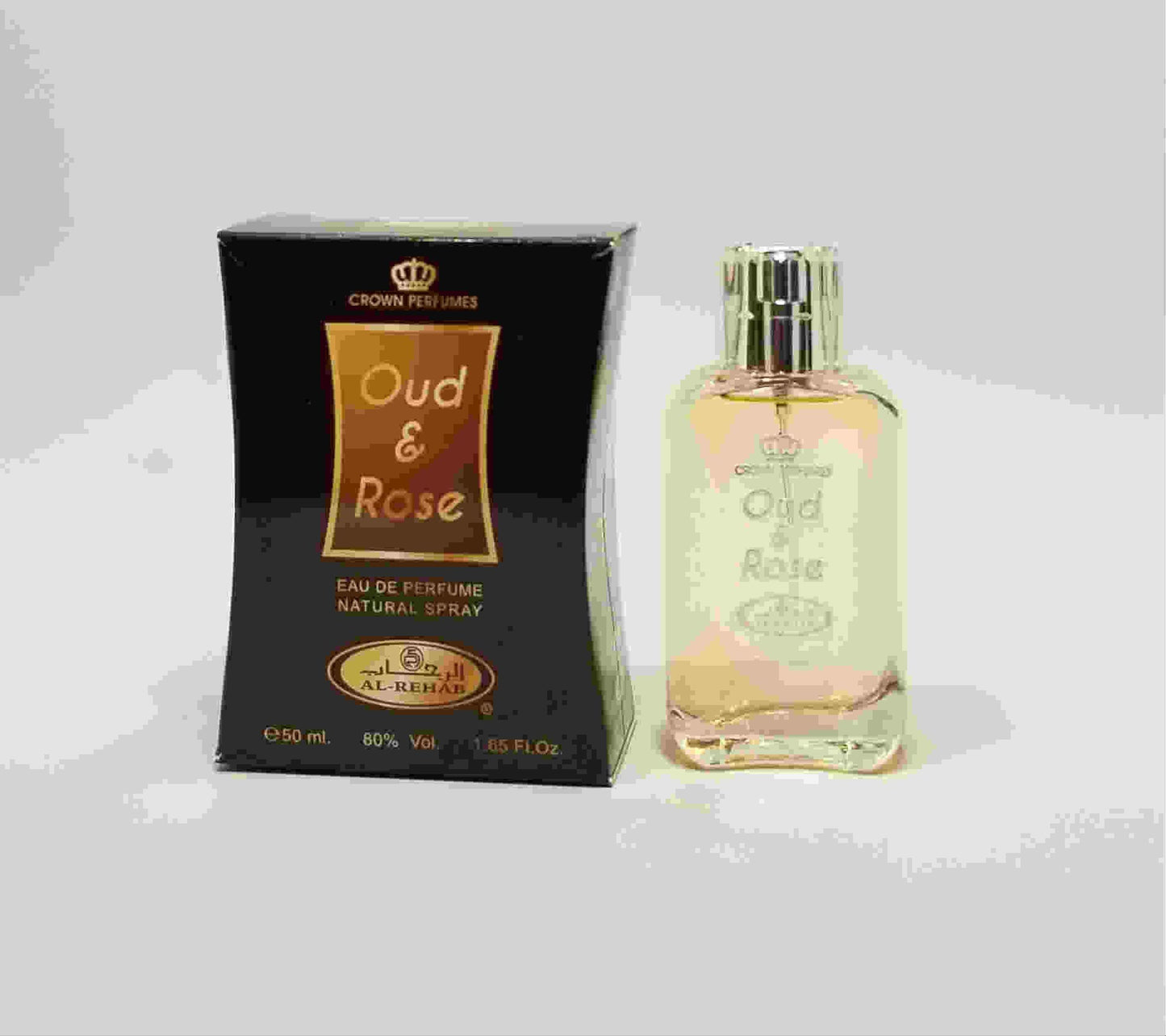 Oud & Rose - Al-Rehab Eau De Perfume Natural Spray (50 ml/1.65 fl. oz) Beauty & Personal Care Al-Rehab