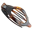 Parcelona French Wide Beak Celluloid Tortoise Shell Girls Side Slide-in Barrette Clip Strong Hold No Slip Grip Claw Hair Clip Clamp Clutcher Fashion Beauty & Personal Care Parcelona