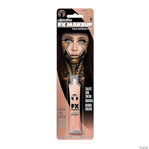 Tinsley Transfers FX Makeup - Face and Body Paint Water-Based Cream 7g / 0.24 oz Tube (Metallic Copper) 1 count Beauty & Personal Care Tinsley Transfers