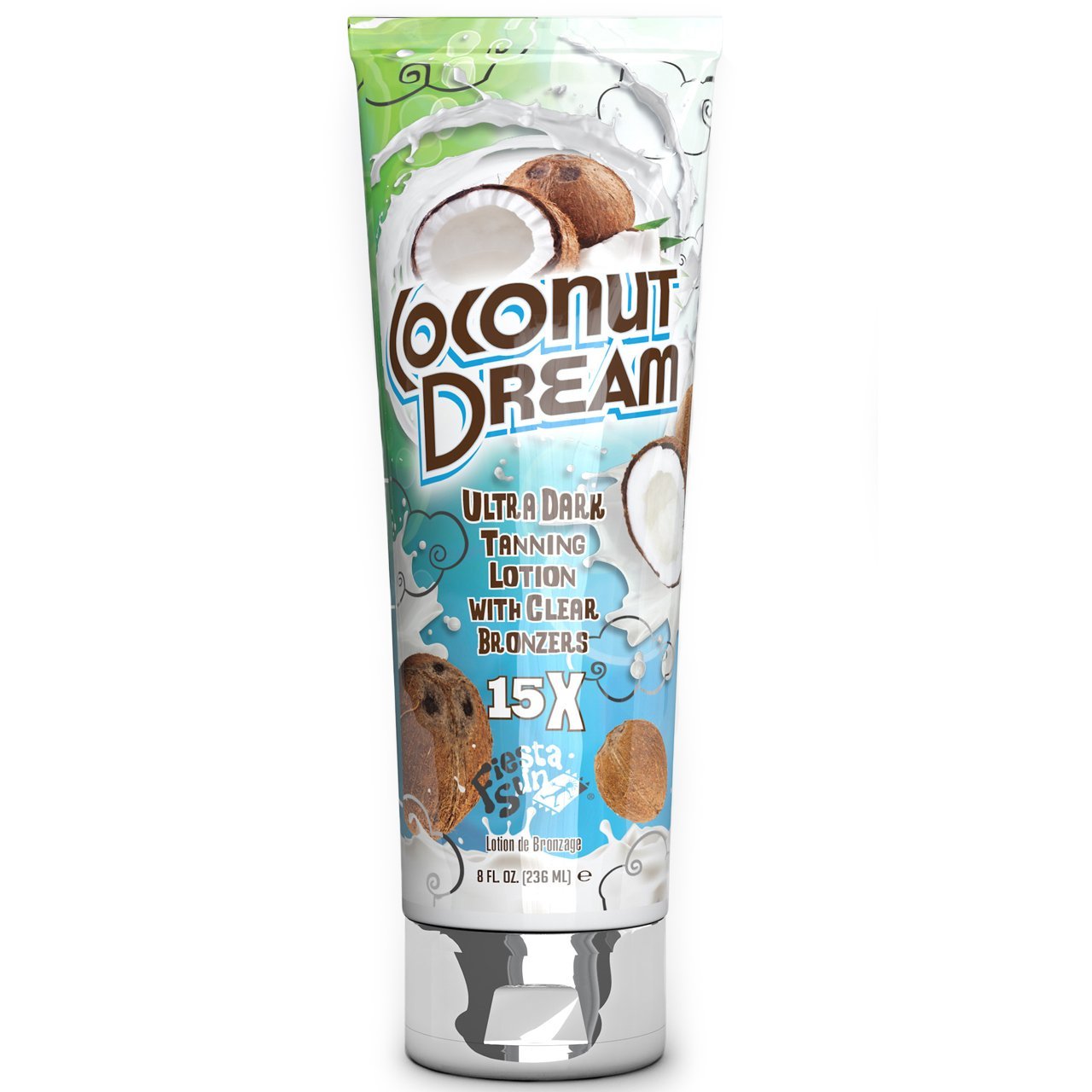 Fiesta Sun Coconut Dream Ultra Dark Tanning with Clear Bronzers, 8 oz. Beauty & Personal Care Fiesta Sun