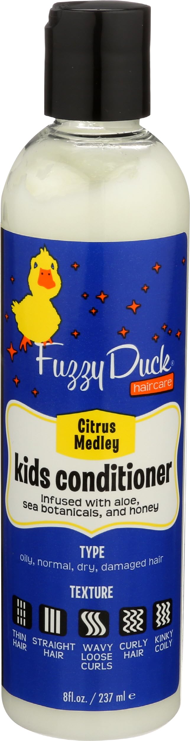 FuzzyDuck Kids Conditioner - Hair Products for Kids Made with Aloe, Sea Botanicals & Honey to Boost Moisture, Frizz Control & Manageability for Silky Beauty & Personal Care FuzzyDuck