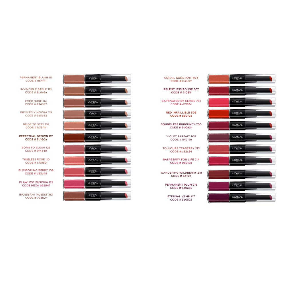 L’Oréal Paris Infallible Pro-Last Lip Color, Cherry Noir [217] 0.17 oz Beauty & Personal Care L'Oreal Paris