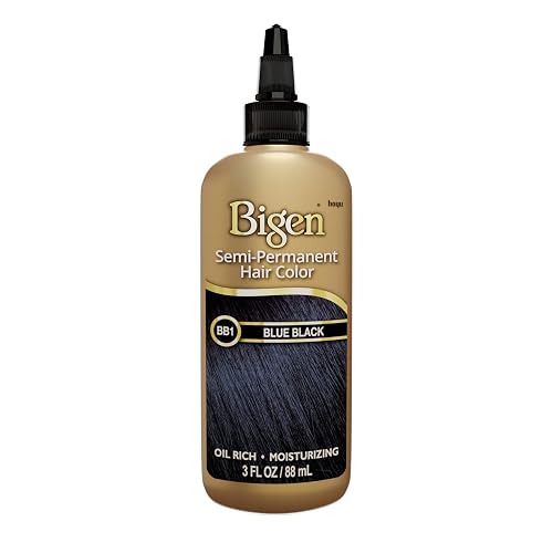 Bigen Semi-Permanent Haircolor #Bb1 Blue Black 3 Ounce (88ml) (3 Pack) Beauty & Personal Care Bigen