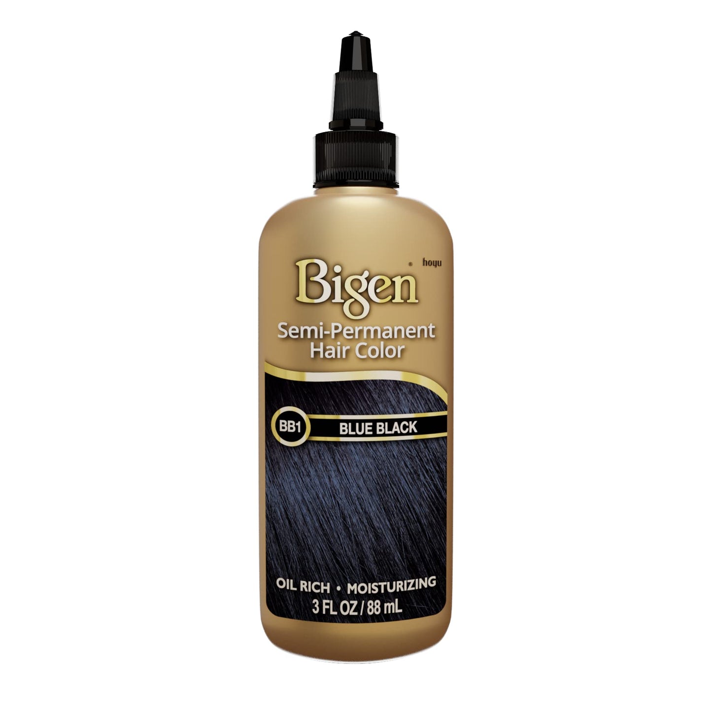 Bigen Semi-Permanent Haircolor #Bb1 Blue Black 3 Ounce (88ml) (3 Pack) Beauty & Personal Care Bigen