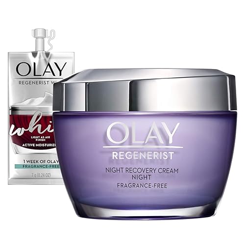 Olay Regenerist Night Recovery Cream Face Moisturizer, 1.7 Oz + Whip Face Moisturizer Travel/Trial Size Gift Set Beauty & Personal Care Olay