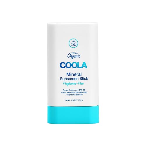 COOLA Organic Mineral Sunscreen SPF 50 Sunblock Stick, Dermatologist Tested Skin Care For Daily Protection, Vegan And Gluten Free, 0.6 Oz Beauty & Personal Care COOLA