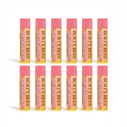 Burt's Bees Pink Grapefruit Moisturizing Lip Balm .15 Ounce 100% Natural Origin (12) Beauty and Personal Care Burt's Bees