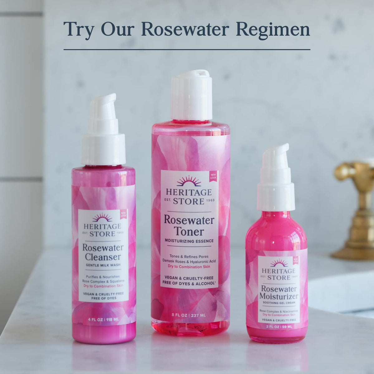 Heritage Products Rose Water, 8 Ounce - 6 per case. Beauty & Personal Care Heritage Products
