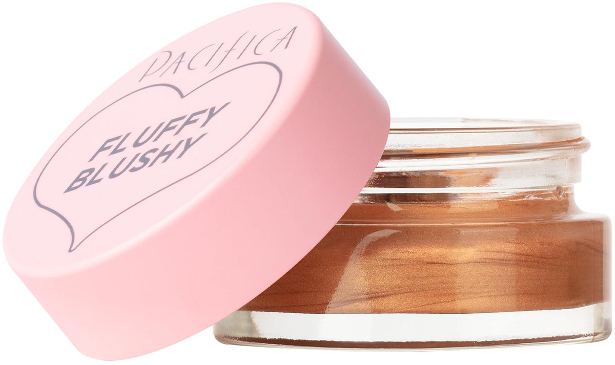 Pacifica Fluffy Blushy Cream Blush - Face Makeup - Fluffy Soft Pink 2-in-1 Whipped Blush for Cheeks & Lips, Air-Whipped Mousse Texture, Hydrating
