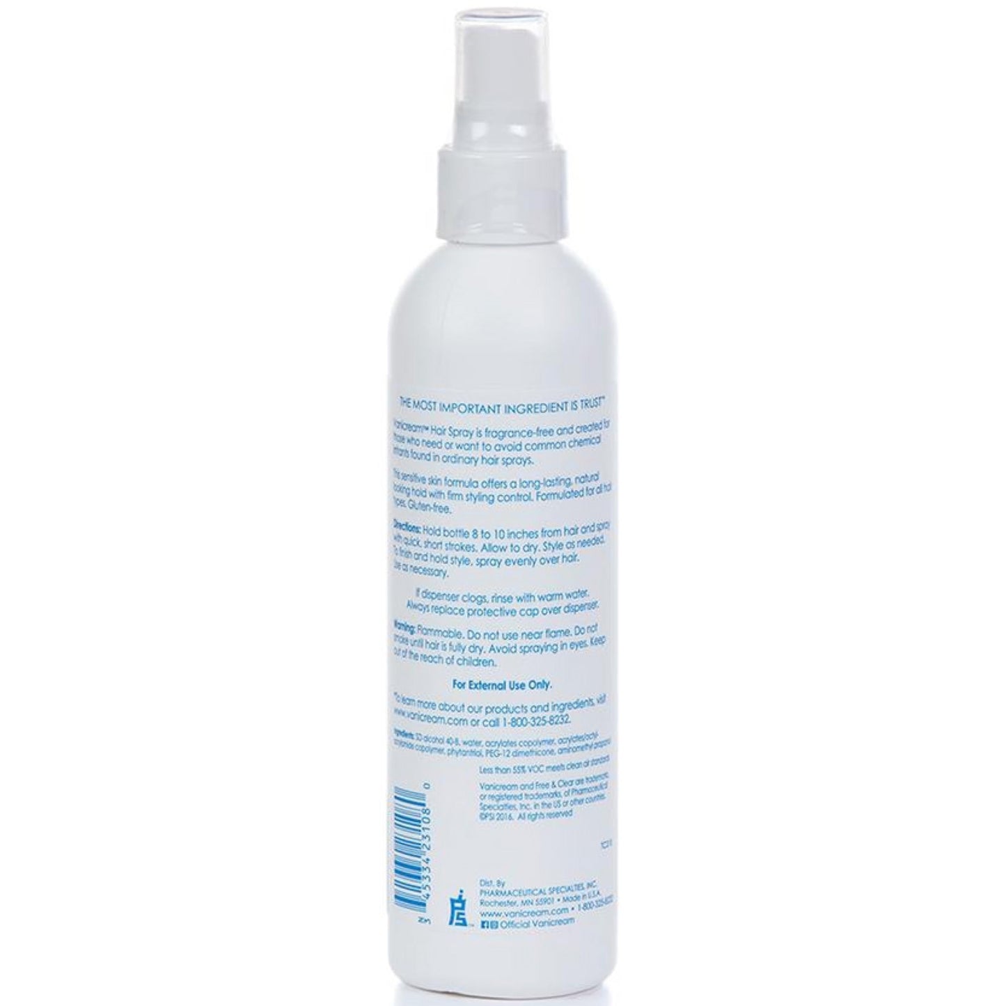 Free & Clear Styling & Finishing Hair Spray Firm Hold 8 oz (Pack of 8) Beauty & Personal Care Free & Clear