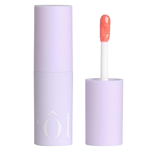 Cote Beauty's Peptide Lip Shine in Branson, Ultra Hydrating & Long-Lasting Coral Plumping Lip Gloss for Women with Hyaluronic Acid, Shea Butter & Beauty & Personal Care Cote Shop