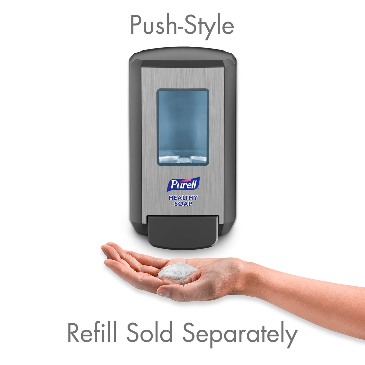 PURELL CS4 HEALTHY SOAP Push-Style Soap Dispenser, Graphite, for 1250 mL PURELL CS4 HEALTHY SOAP Refills (Pack of 1) - 5134-01 Beauty & Personal Care Purell