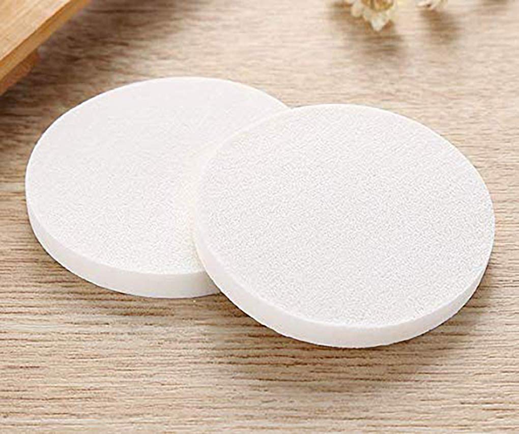 RUITASA 25Pcs Makeup Sponge Cosmetic Puff Use for Dry and Wet Cosmetics Blush Applicators Round Sponges Foundation Beauty & Personal Care RUITASA