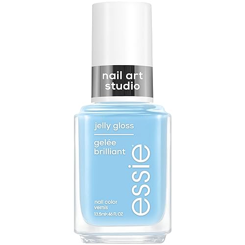 essie Nail Art Studio Jelly Gloss Polish, Vegan, Sheer Blue Nail Polish, Sky Jelly, 0.46 Fl Oz Beauty & Personal Care essie