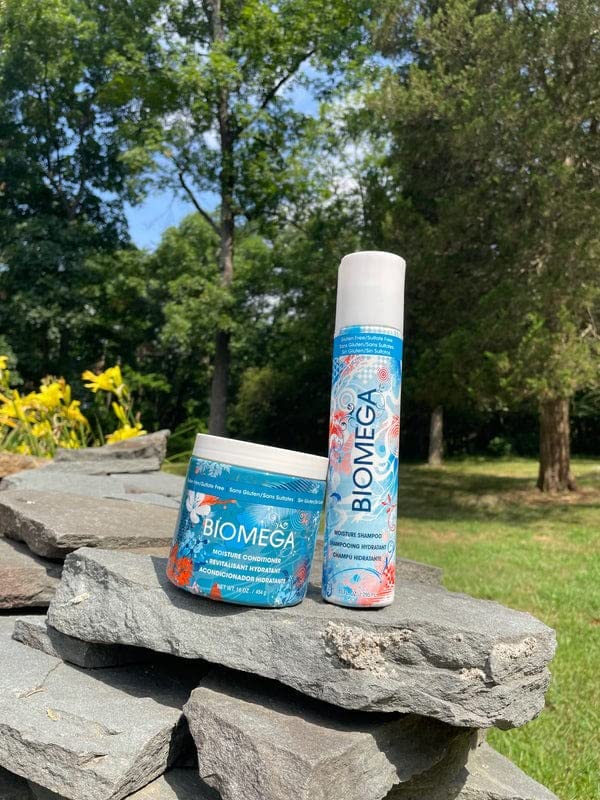 BIOMEGA Moisture Shampoo, Hydrating Formula Cleanses, and Infuses Hair with Omega-Rich Moisturizers and Keratin Amino Acids, 10 oz