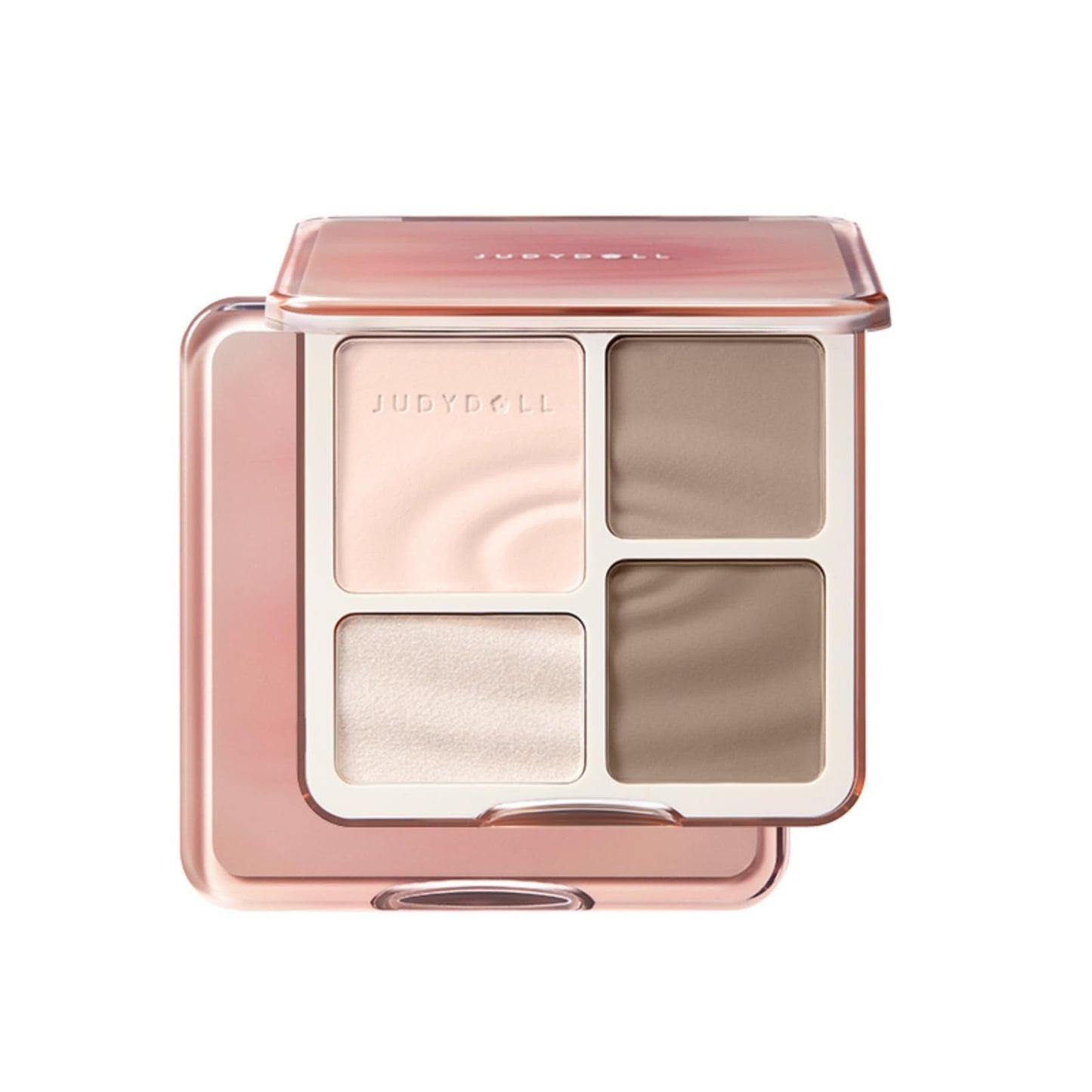 JUDYDOLL Highlight & Contour Palette, All-in-One Matte Highlighter Contour Compact, Natural Brightening Finish for Cool Fair & Olive Skin (01 Wave Beauty and Personal Care JUDYDOLL Default Title