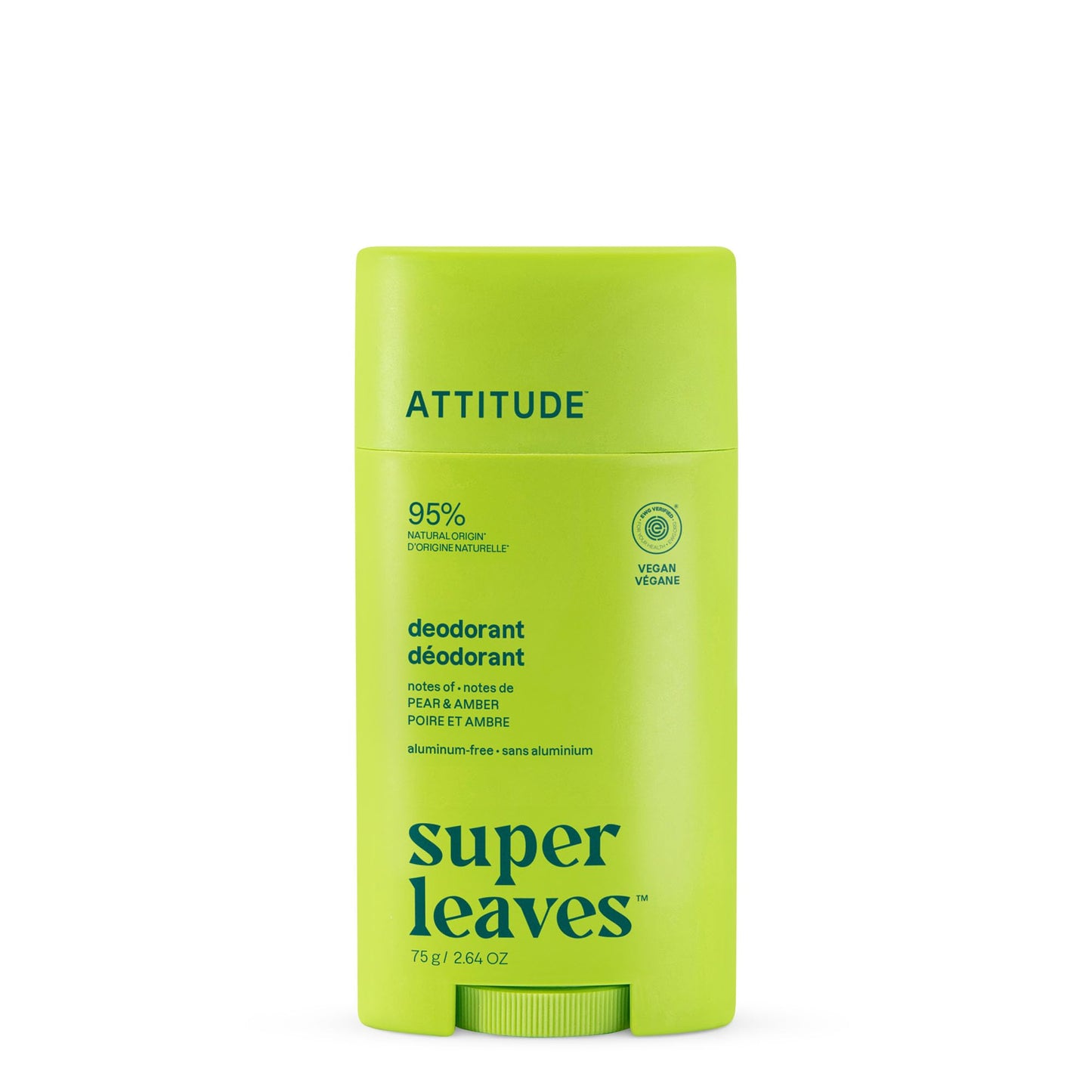 ATTITUDE Aluminum Free Deodorant, Natural Origin Ingredients, EWG Verified, Odor Control With Baking Soda, Twist & Glide, Dermatologically Tested Beauty and Personal Care ATTITUDE