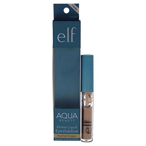 e.l.f. Aqua Beauty Molten Liquid Eyeshadow - Brushed Copper Women Eyeshadow 0.09 oz Beauty & Personal Care e.l.f.