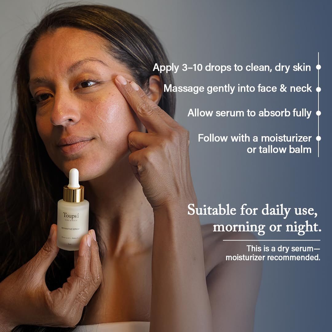 Toups & Co Reparative Serum | Bakuchiol Retinol Alternative Facial Serum | Targets Hyperpigmentation, Sun Damage & Fine Lines | With Amino Acids Beauty & Personal Care Toups and Co
