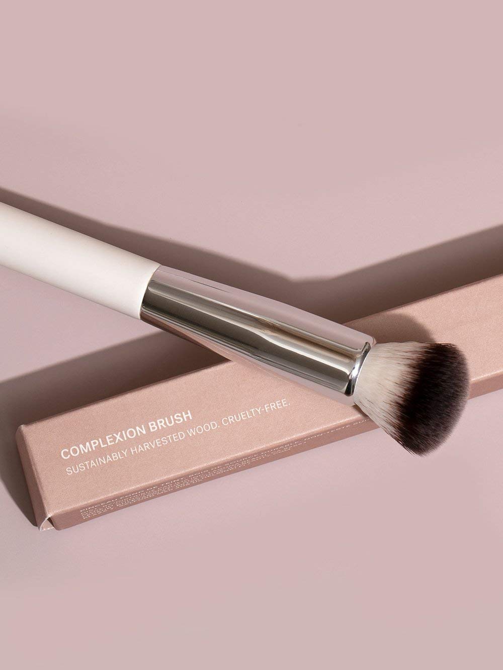 ILIA - Complexion Brush | Liquid + Cream Complexion Product Brush Made with FSC Certified Wood, Aluminum, + Soft, Vegan Bristles | Expertly Crafted | Beauty & Personal Care ILIA