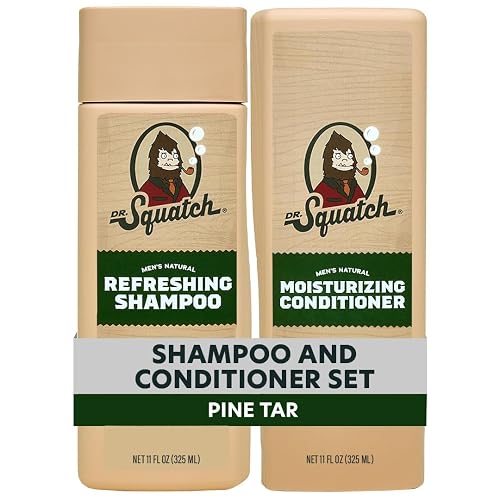 Dr. Squatch Men's Natural Shampoo and Conditioner Set - Sulfate & Paraben Free Natural Shampoo and Conditioner for Men - Scalp Nourishing Formula Beauty & Personal Care Dr. Squatch