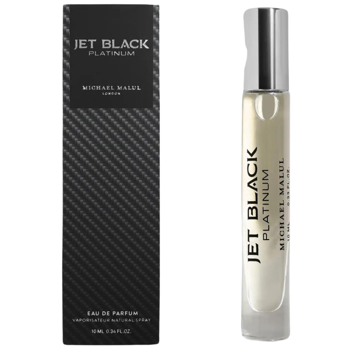 Michael Malul Jet Black Platinum Eau de Parfum for Men - 10ml Travel Size Beauty & Personal Care Michael Malul