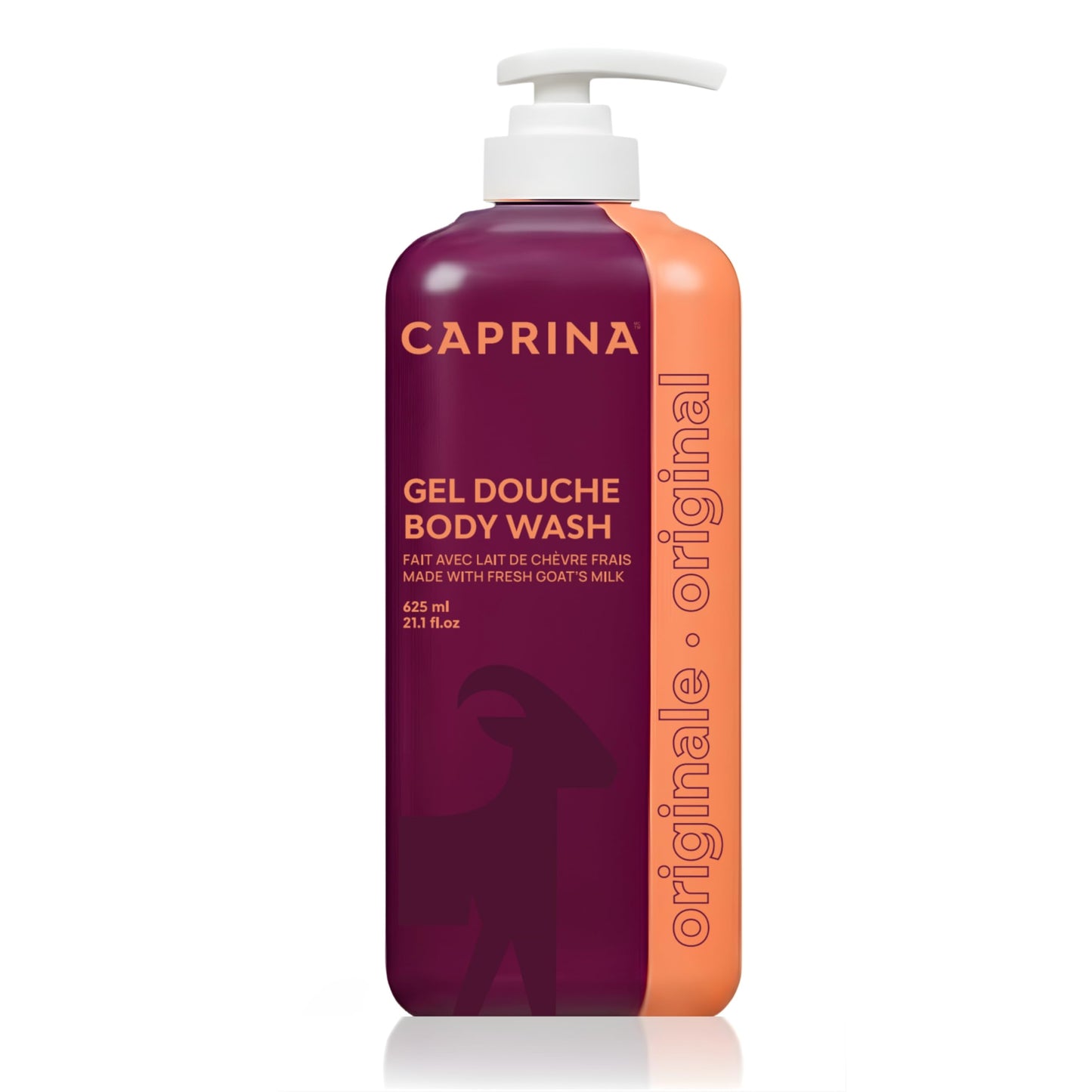 Caprina by Canus Goat Milk Body Wash, ORIGINAL, 625 ml (21.1 fl oz), Moisturizing Daily Cleanser, Rich Creamy Lather, Made in Canada Beauty & Personal Care Caprina