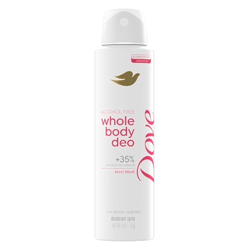 Dove Whole Body Deodorant Spray for Women, Alcohol Free, Scent: Berry Blush, 4 oz Beauty and Personal Care Dove