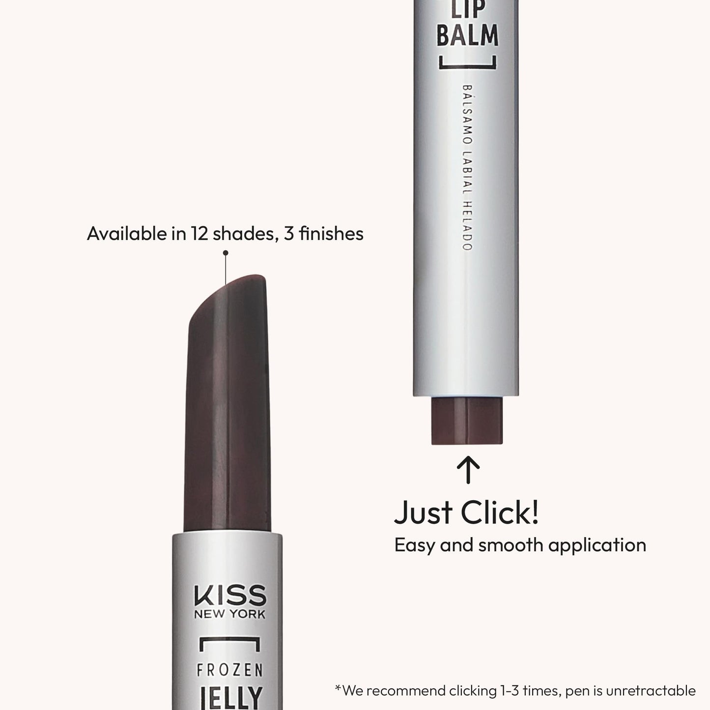 KISS NEW YORK Frozen Jelly Lip Balm Pen, High Shine Lip Gloss for Sheer Tint, Hydrating Melting Lipstick With Hyaluronic Acid, Cooling Effect Beauty and Personal Care Kiss