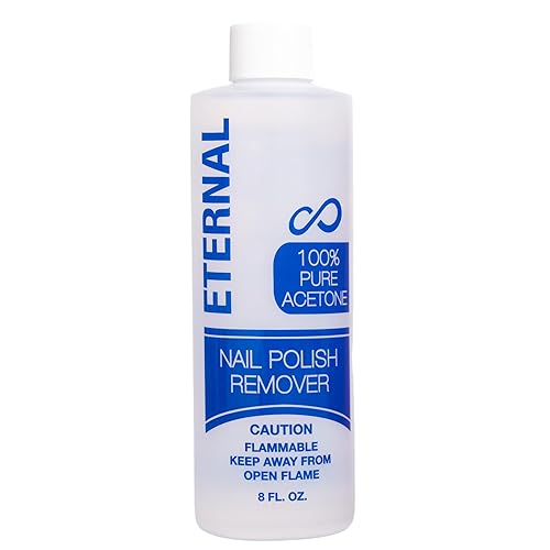 Eternal 100% Pure Acetone- Acetona pura - Quick Professional Ultra-Powerful Nail Polish Remover for Natural, Gel, Acrylic, Shellac Nails and Dark Beauty & Personal Care Eternal