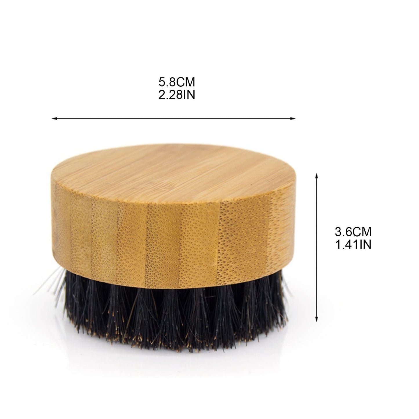 Men Beard Grooming Brush Beard & Mustache Brush Round Wood Handle For Facial Hair Boar Bristle Brush Adds & Softne Beauty and Personal Care Hxyxbnhno