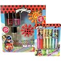 Zag Miraculous Ladybug Nail Polish Set and Lip Gloss Bundle- Includes 3 Nail Polishes, 2 Glitter Pots, 20 Faux Nails and Gemstone Sticker Sheet with 7 Beauty & Personal Care Zag