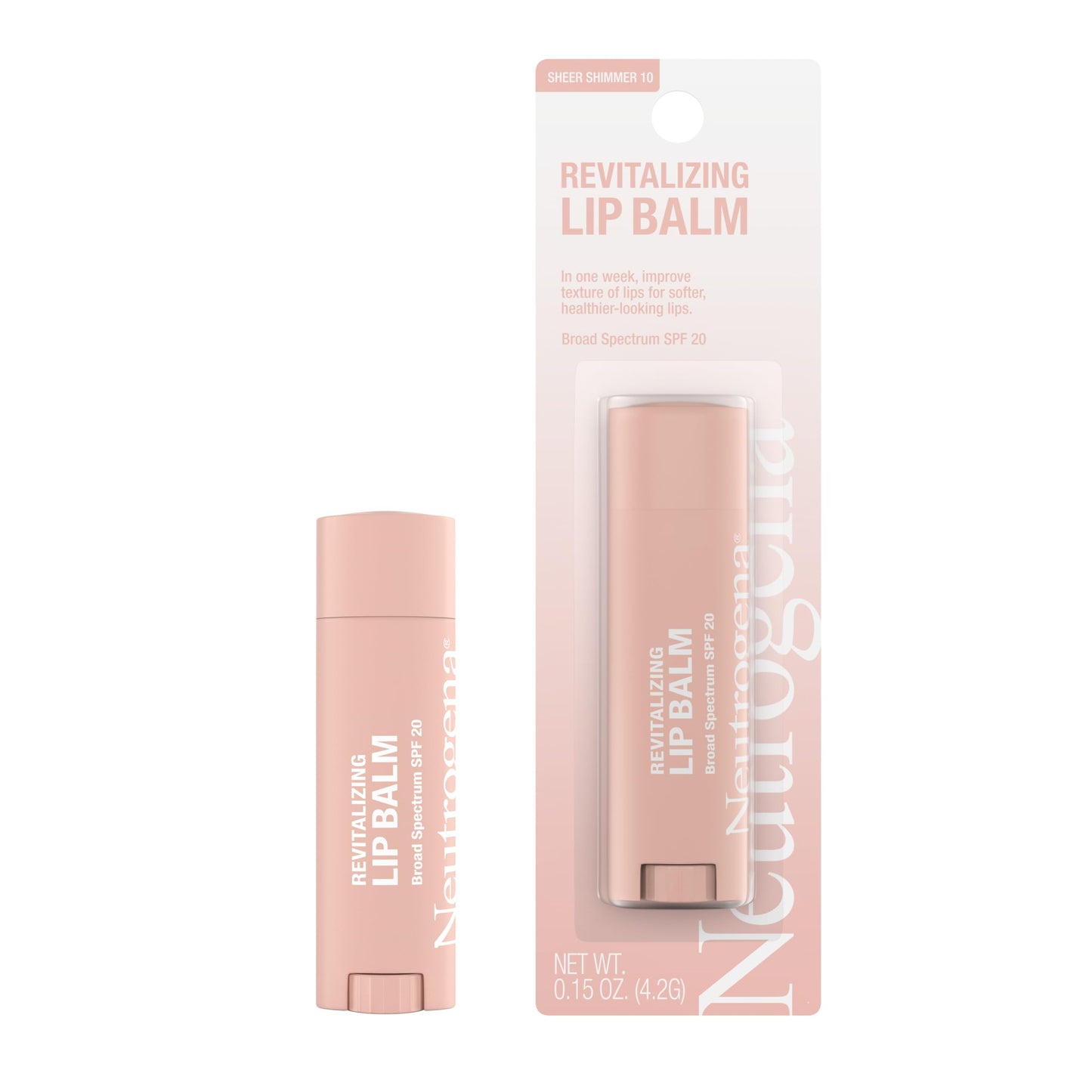 Neutrogena Revitalizing Tinted Lip Balm Broad Spectrum SPF 20 Sunscreen, Moisturizing Lip Balm with a Sheer Tint for Softer, Smoother Beauty & Personal Care Neutrogena