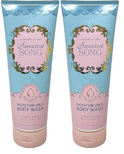 Bath and Body Works Moisturizing Body Wash 10 oz each - Pack of 2 (Sweetest Song) Beauty & Personal Care Bath & Body Works