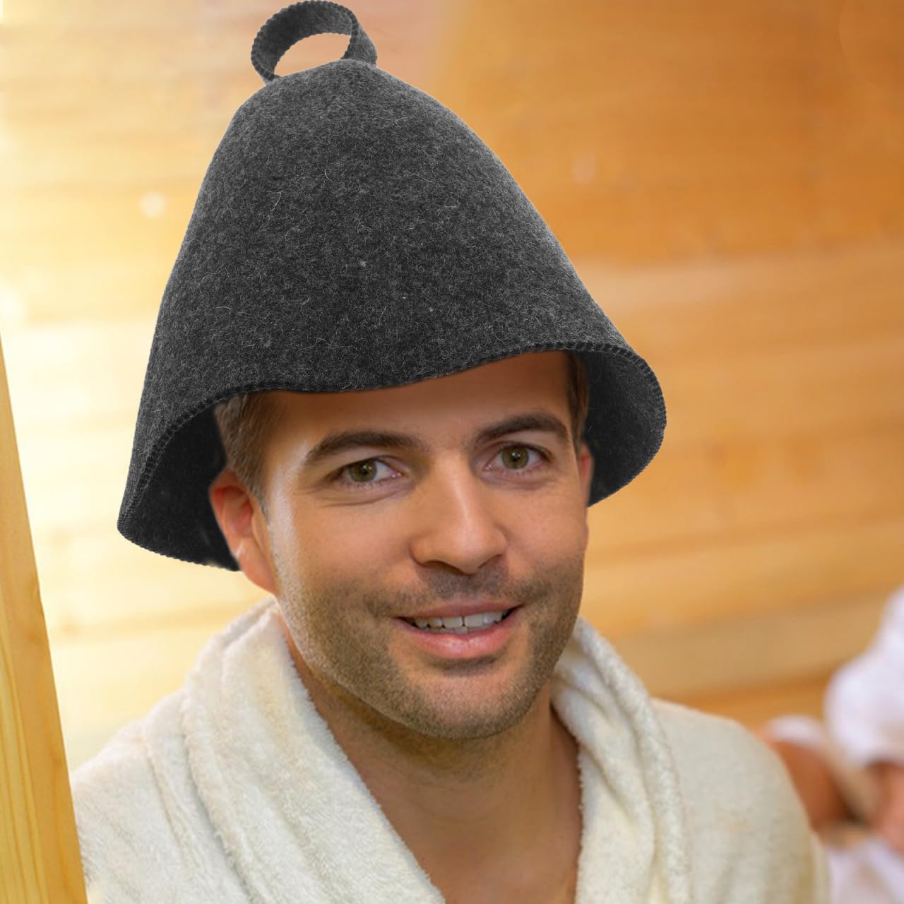 VICASKY Wool Felt Sauna Hat for Men and Women, Insulating Water Sauna Cap Bath Steam Protector for Spas Bath Showers Multi Scenario Use Beauty and Personal Care VICASKY