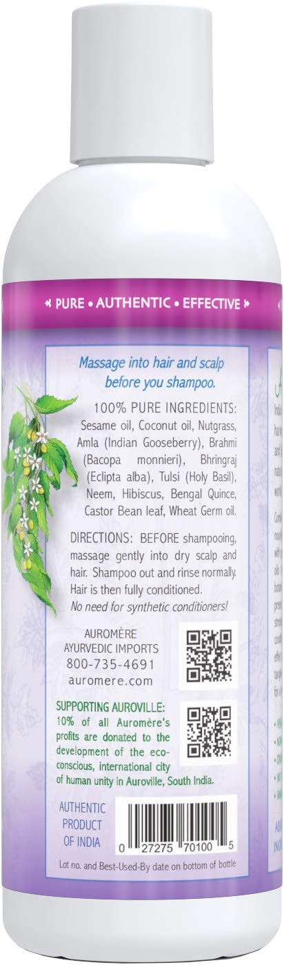 Auromere Ayurvedic Pre-Shampoo Conditioner, 100% Natural - 7 Fl Oz, 1 Pack